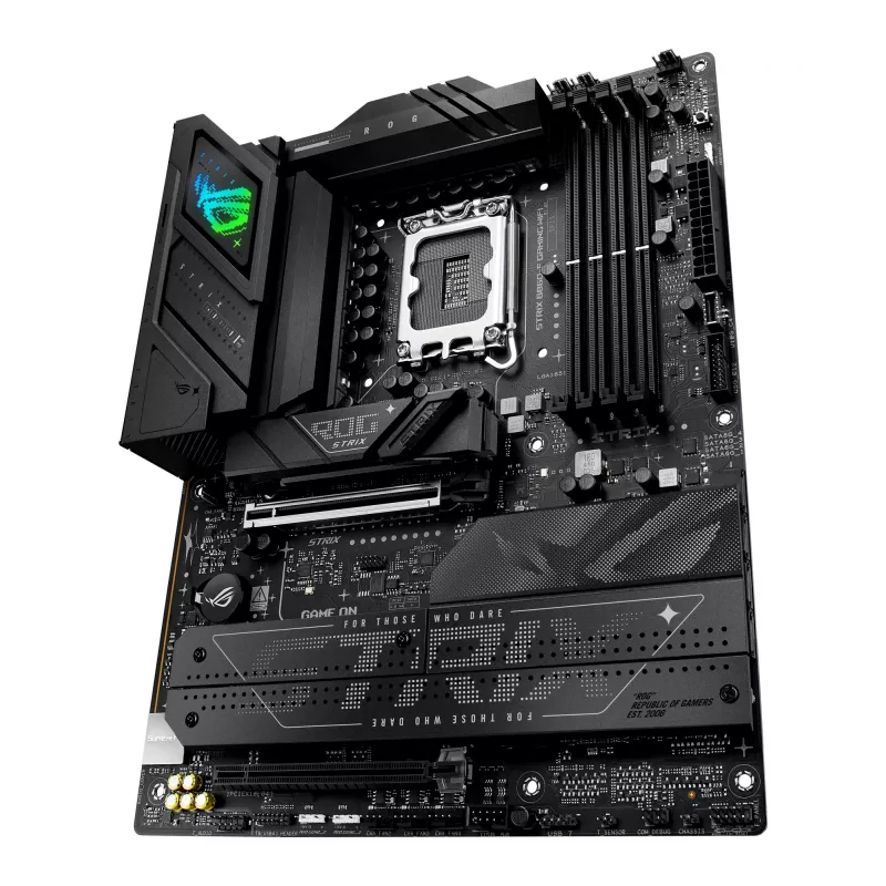 Mātesplate ASUS ROG STRIX B860-F GAMING WIFI — Intel B860, LGA 1851, ATX, DDR5, 4x DIMM, Wi‑Fi 7, 2.5Gb LAN, 4x M.2