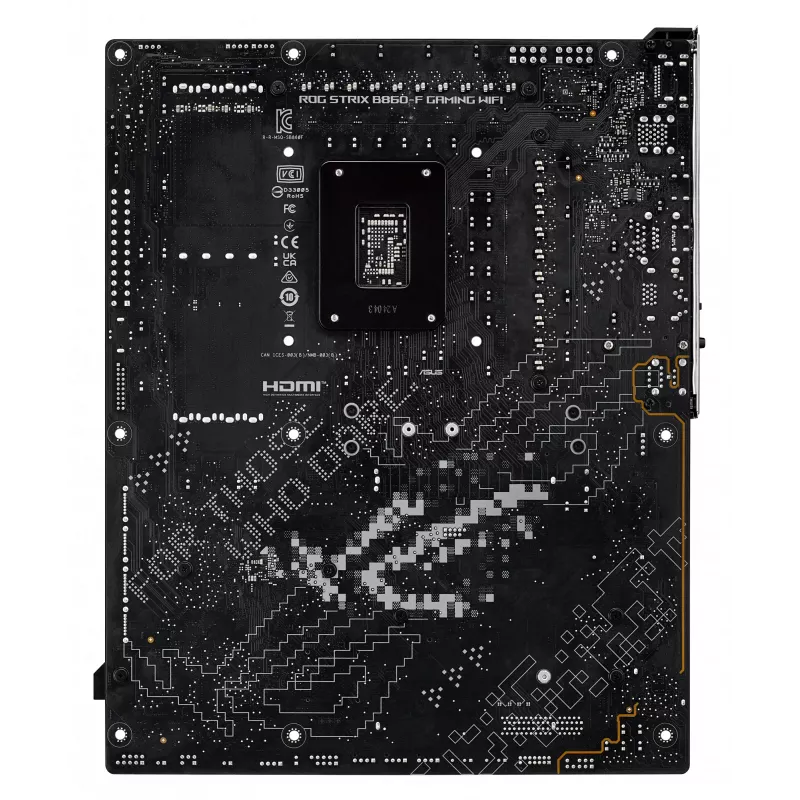 Mātesplate ASUS ROG STRIX B860-F GAMING WIFI — Intel B860, LGA 1851, ATX, DDR5, 4x DIMM, Wi‑Fi 7, 2.5Gb LAN, 4x M.2