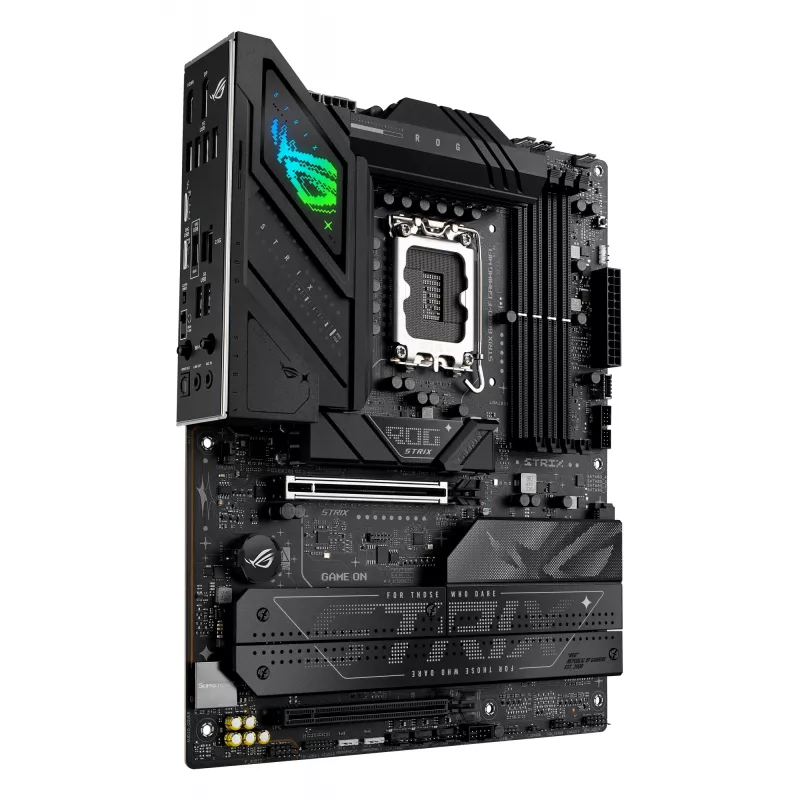 Mātesplate ASUS ROG STRIX B860-F GAMING WIFI — Intel B860, LGA 1851, ATX, DDR5, 4x DIMM, Wi‑Fi 7, 2.5Gb LAN, 4x M.2