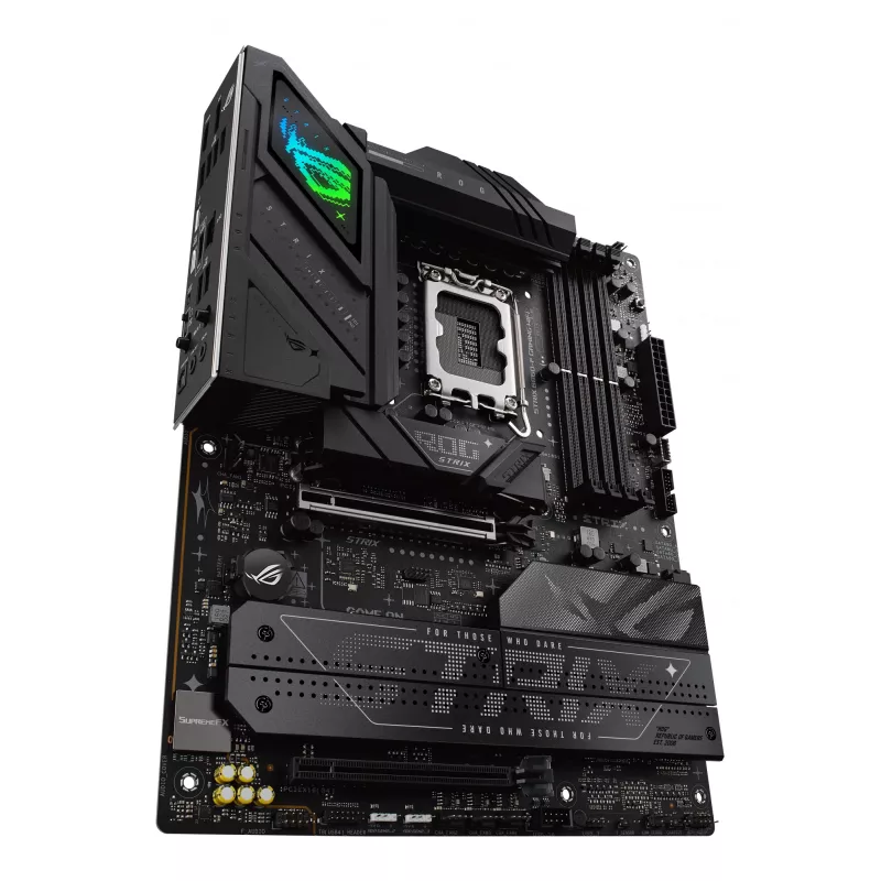 Mātesplate ASUS ROG STRIX B860-F GAMING WIFI — Intel B860, LGA 1851, ATX, DDR5, 4x DIMM, Wi‑Fi 7, 2.5Gb LAN, 4x M.2