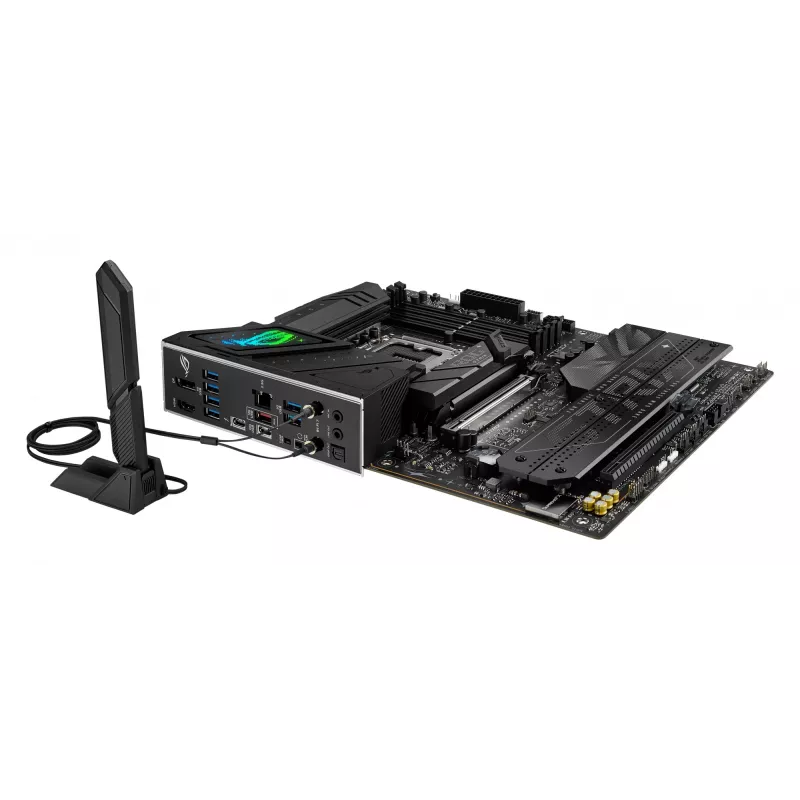 Mātesplate ASUS ROG STRIX B860-F GAMING WIFI — Intel B860, LGA 1851, ATX, DDR5, 4x DIMM, Wi‑Fi 7, 2.5Gb LAN, 4x M.2