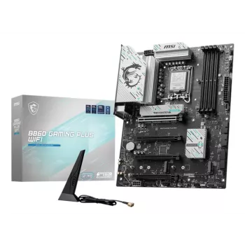 Mātesplate MSI B860 GAMING PLUS WIFI — Intel B860, LGA 1851, ATX, DDR5, 4x DIMM, 3x M.2, Wi‑Fi 7, 5GbE