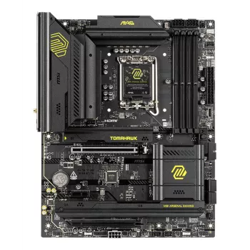Mātesplate MSI MAG B860 TOMAHAWK WIFI — Intel B860, LGA 1851, ATX, DDR5, 4x DIMM, 3x M.2, Wi-Fi 7, 5GbE