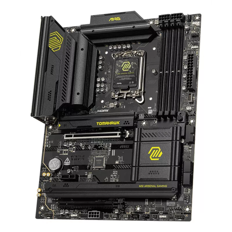 Mātesplate MSI MAG B860 TOMAHAWK WIFI — Intel B860, LGA 1851, ATX, DDR5, 4x DIMM, 3x M.2, Wi-Fi 7, 5GbE