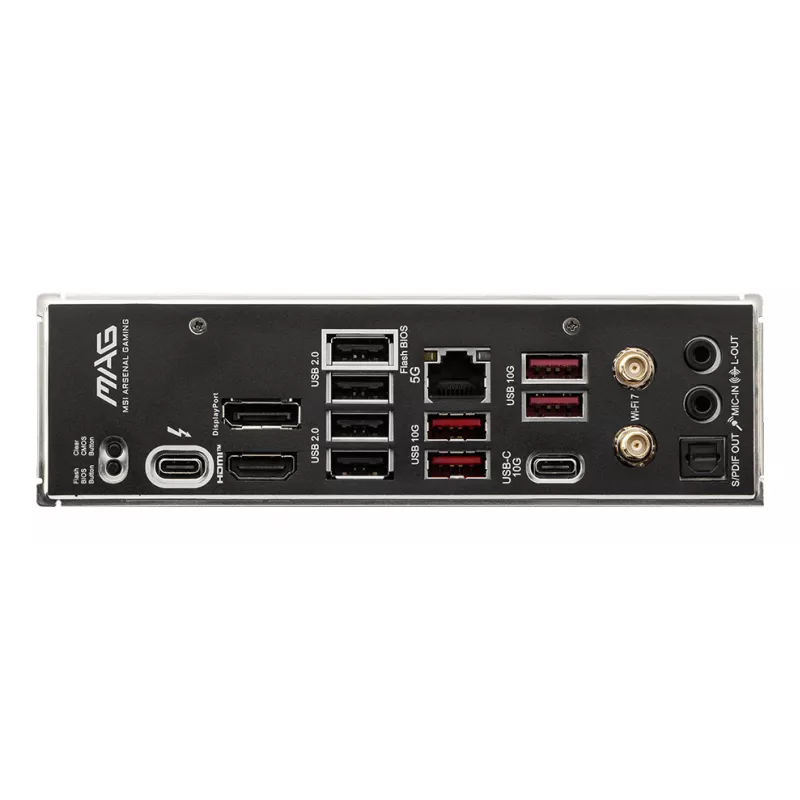 Mātesplate MSI MAG B860 TOMAHAWK WIFI — Intel B860, LGA 1851, ATX, DDR5, 4x DIMM, 3x M.2, Wi-Fi 7, 5GbE