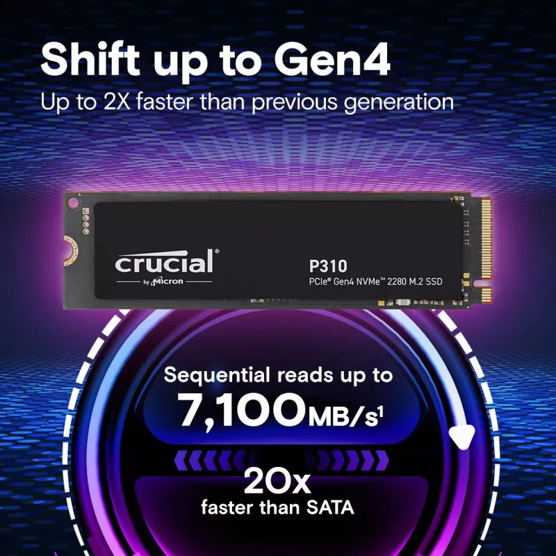 MICRON / CRUCIAL SSD - Crucial P310 - 2TB - PCIe Gen4 x4 - M.2 2280