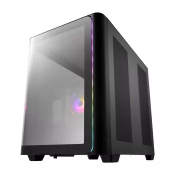FSP M580-BA Case Midi Tower mITX, mATX Melns ARGB, Midi Tower, PC, Melns, ATX, micro ATX, Mini-ITX, Glass, SPCC, Gaming