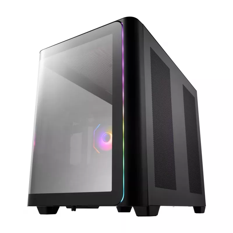 FSP M580-BA Case Midi Tower mITX, mATX Melns ARGB, Midi Tower, PC, Melns, ATX, micro ATX, Mini-ITX, Glass, SPCC, Gaming