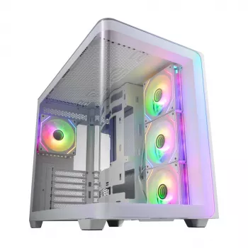 FSP M580-WA korpuss Midi Tornis mITX, mATX balts ARGB
