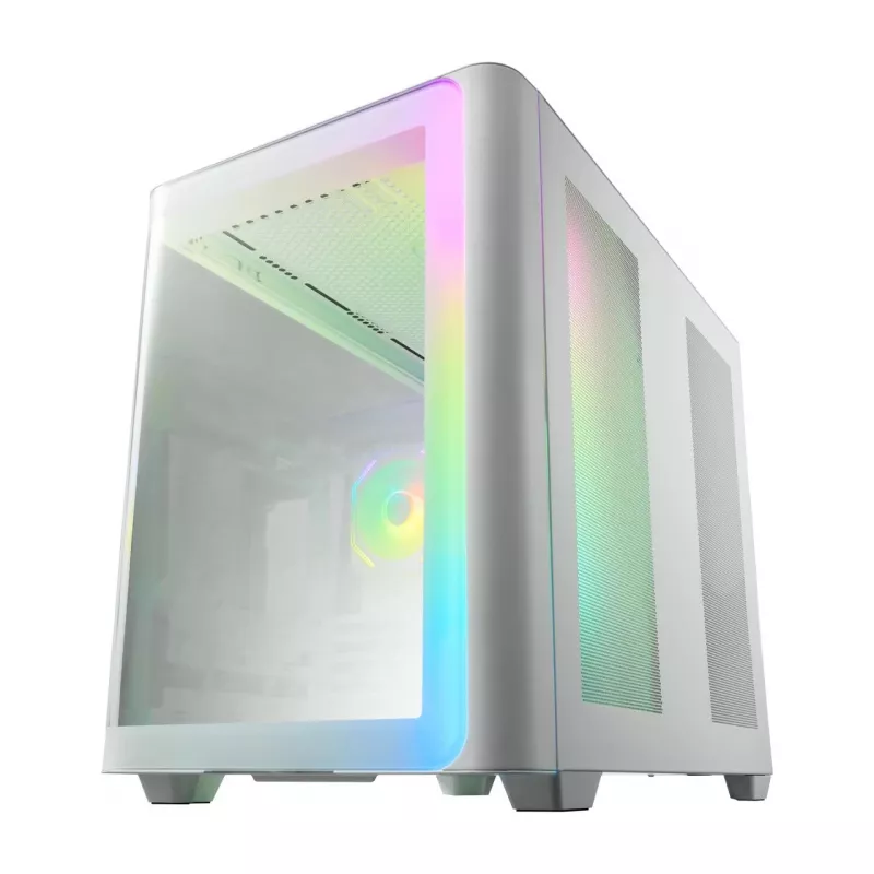 FSP M580-WA korpuss Midi Tornis mITX, mATX balts ARGB
