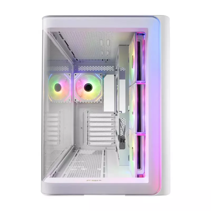 FSP M580-WA korpuss Midi Tornis mITX, mATX balts ARGB