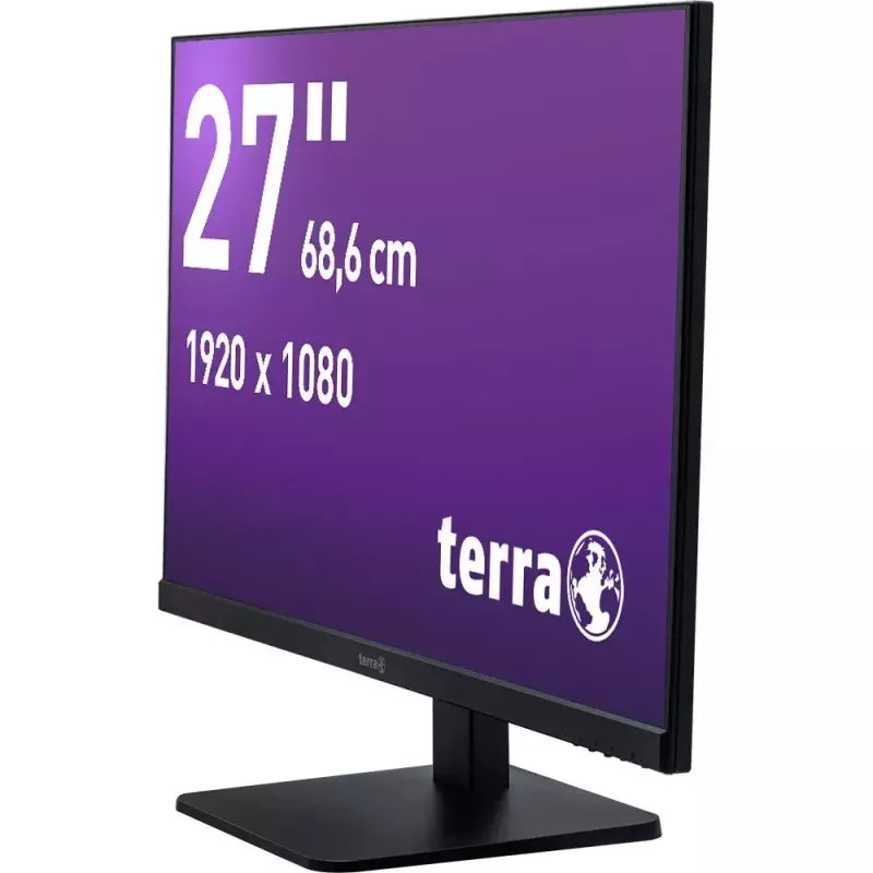 TERRA 3030229 datora monitors 68,6 cm (27 collas) 1920 x 1080 pikseļi Full HD LED melns