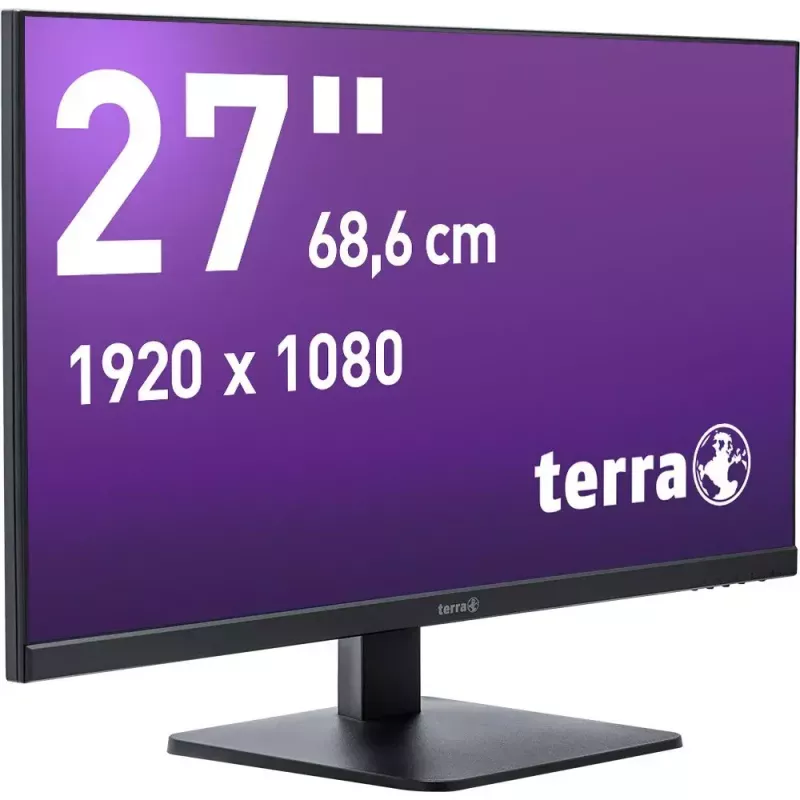 TERRA 3030229 datora monitors 68,6 cm (27 collas) 1920 x 1080 pikseļi Full HD LED melns