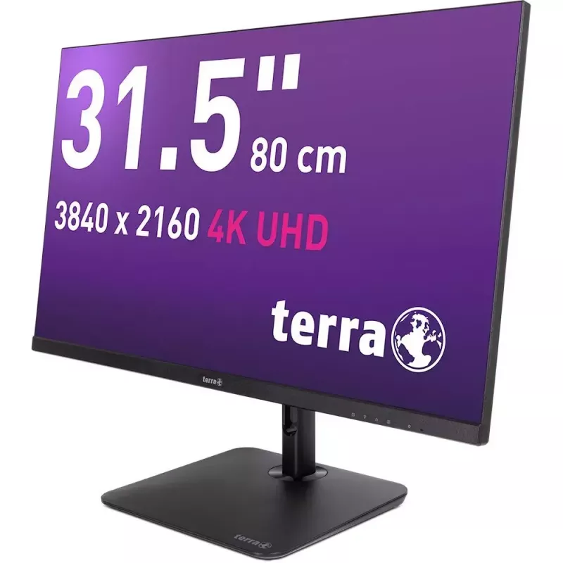 TERRA 3030234 datora monitors 80 cm (31,5 collas) 3840 x 2160 pikseļi 4K Ultra HD LCD Melns