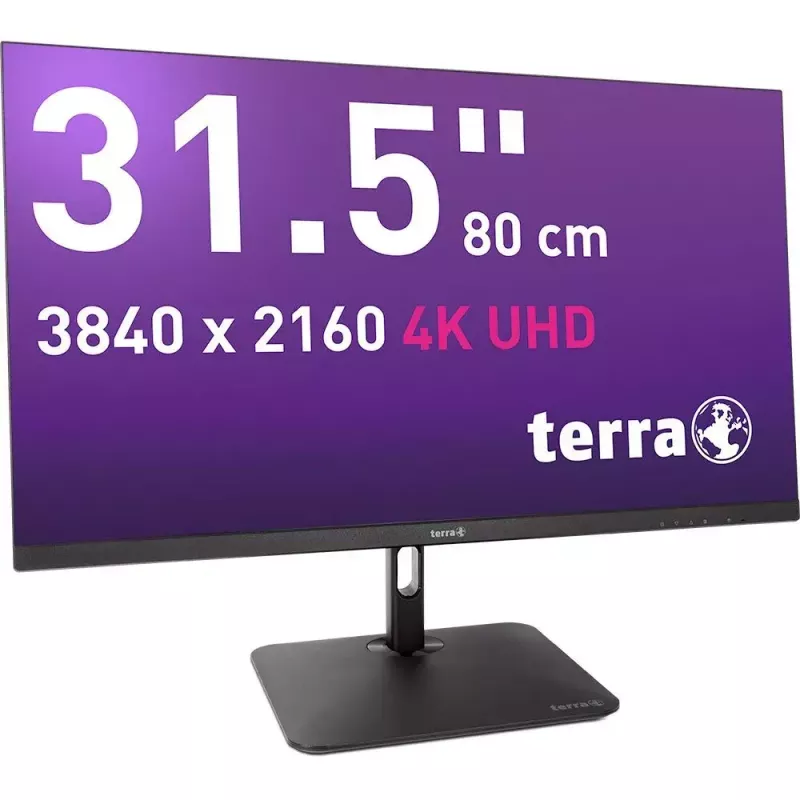 TERRA 3030234 datora monitors 80 cm (31,5 collas) 3840 x 2160 pikseļi 4K Ultra HD LCD Melns