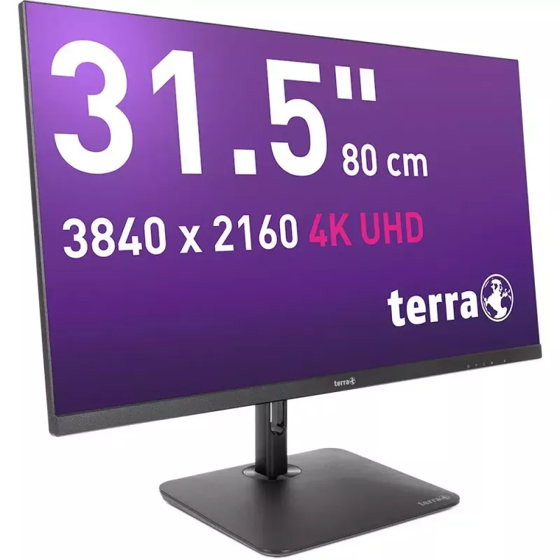 TERRA 3030234 datora monitors 80 cm (31,5 collas) 3840 x 2160 pikseļi 4K Ultra HD LCD Melns