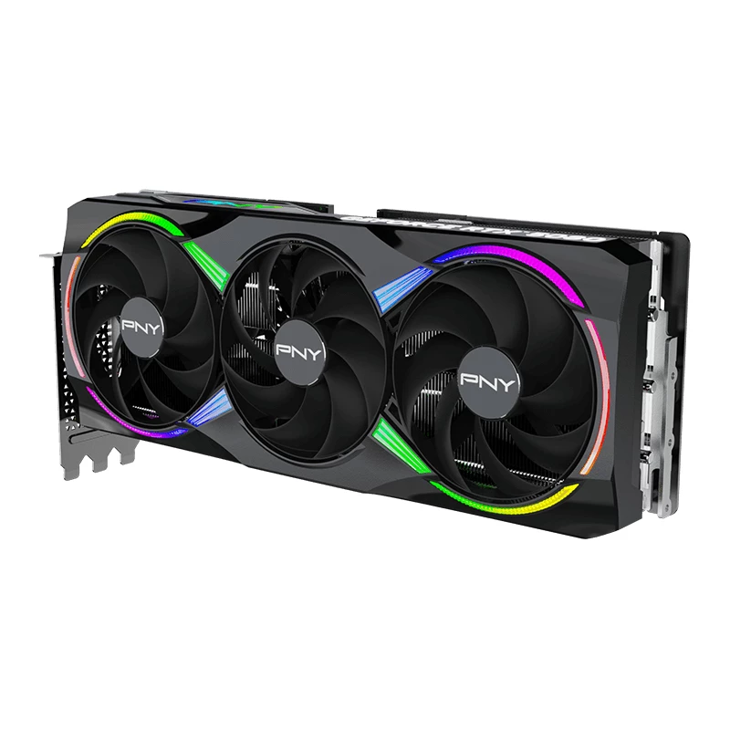 PNY GeForce RTX 5080 16 GB ARGB pārspīlēta, trīs ventilatori - 16 GB GDDR7 - DisplayPort 2.1b / HDMI 2.1b