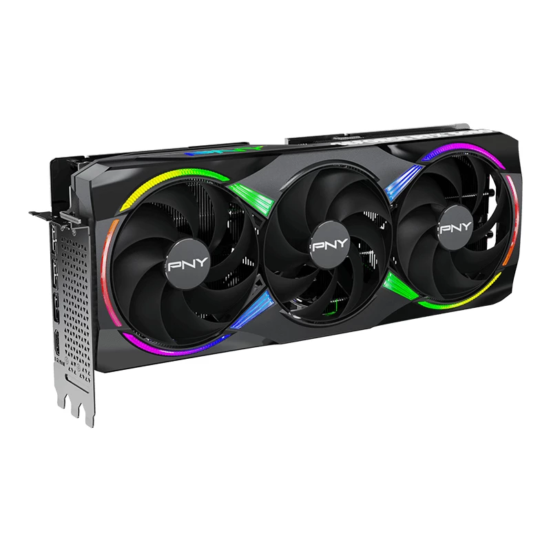 PNY GeForce RTX 5080 16 GB ARGB pārspīlēta, trīs ventilatori - 16 GB GDDR7 - DisplayPort 2.1b / HDMI 2.1b