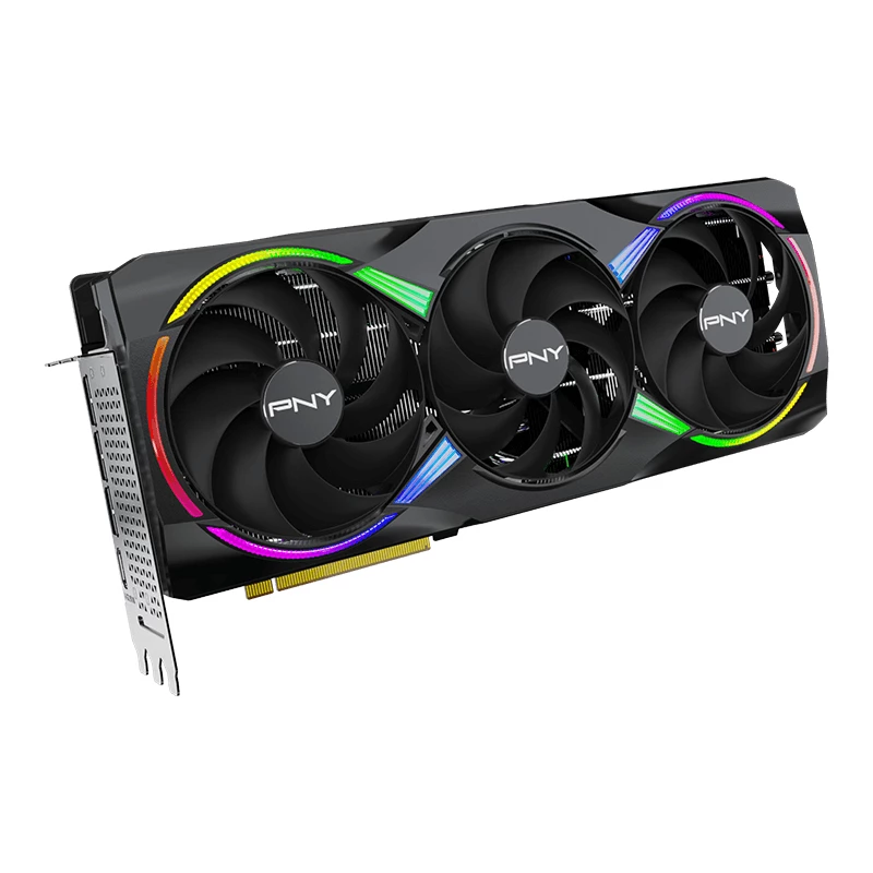 PNY GeForce RTX 5080 16 GB ARGB pārspīlēta, trīs ventilatori - 16 GB GDDR7 - DisplayPort 2.1b / HDMI 2.1b