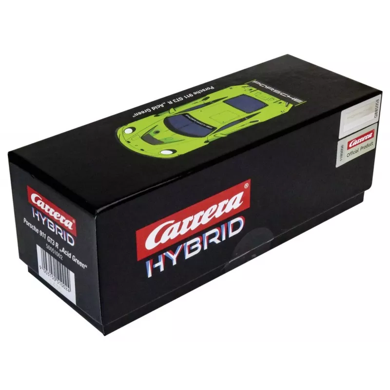 Sporta auto modelis Carrera Porsche 911 GT3 R Acid zaļa 8 gadi