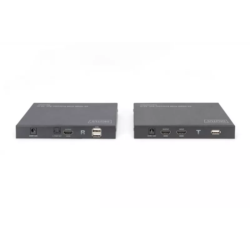 DIGITUS HDMI 2.0 HDMI KVM paplašinātāja komplekts - 70m USB 1.1, pieskāriena paneļa atbalsts