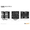 be quiet! Pure Rock Pro 3 Procesora gaisa dzesētājs 12 cm Sudraba 1 gab.