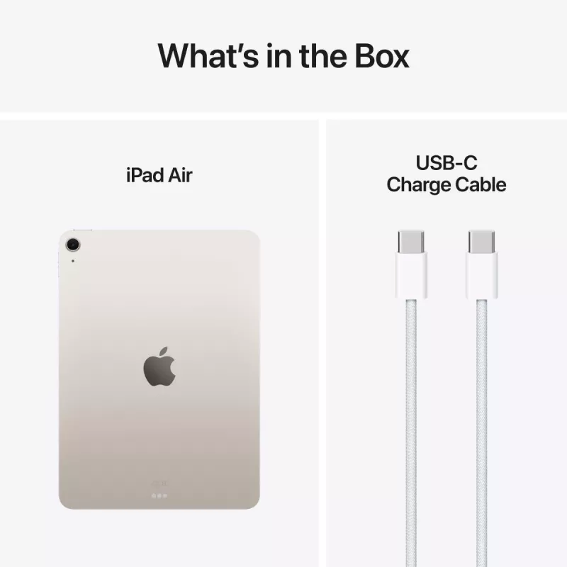 APPLE iPad Air (2025) - M3 - 11in - 7. paaudze - Wi-Fi - 128GB - Starlight