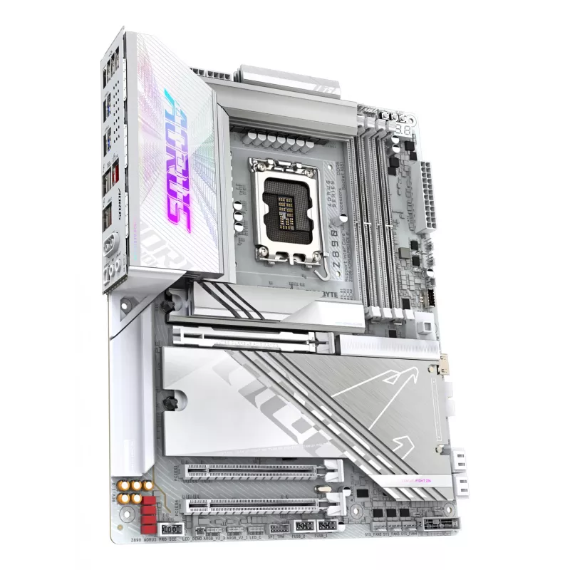 Mātesplate GIGABYTE Z890 AORUS PRO ICE — Intel Z890, LGA 1851, ATX, DDR5, 4x DIMM, 4x M.2, 2.5Gb LAN, Wi‑Fi
