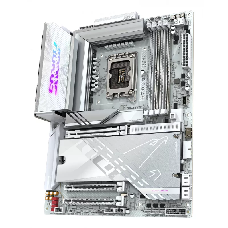 Mātesplate GIGABYTE Z890 AORUS PRO ICE — Intel Z890, LGA 1851, ATX, DDR5, 4x DIMM, 4x M.2, 2.5Gb LAN, Wi‑Fi