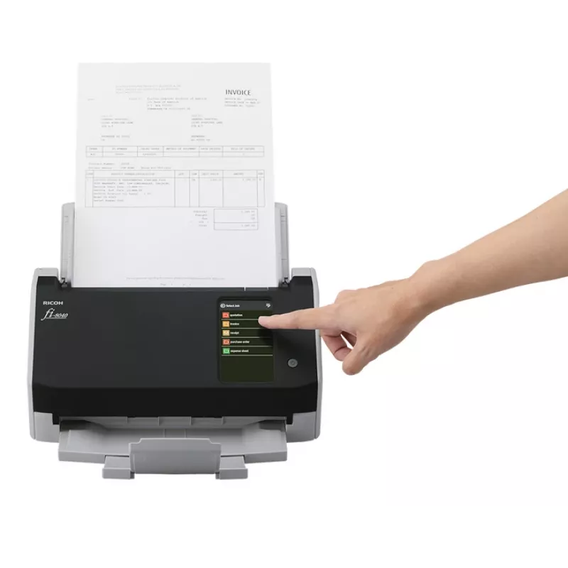 Ricoh fi-8040 ADF + manuālās padeves skeneris 600 x 600 DPI A4 Melns, Pelēks