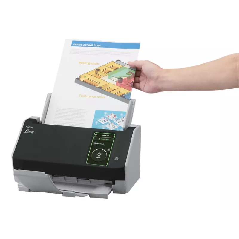 Ricoh fi-8040 ADF + manuālās padeves skeneris 600 x 600 DPI A4 Melns, Pelēks
