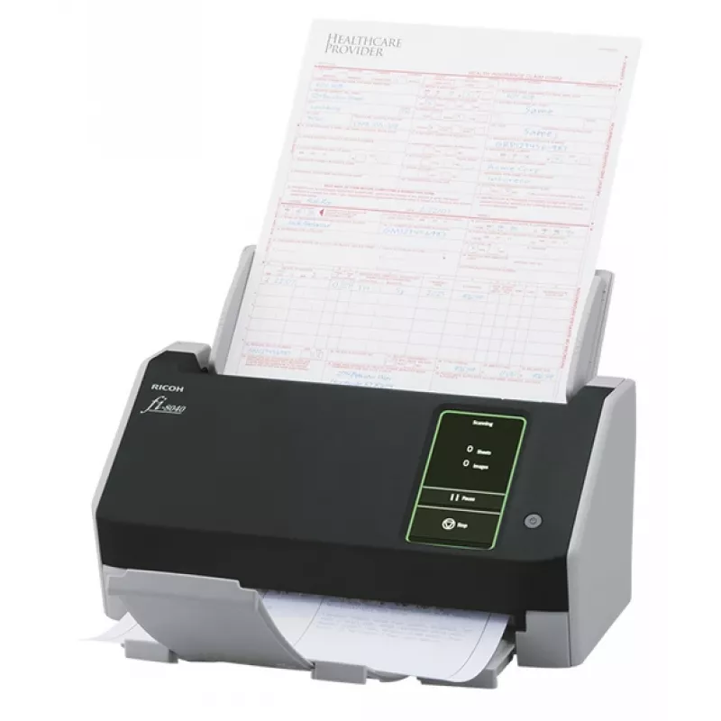 Ricoh fi-8040 ADF + manuālās padeves skeneris 600 x 600 DPI A4 Melns, Pelēks