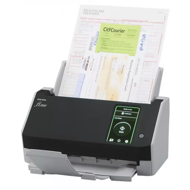 Ricoh fi-8040 ADF + manuālās padeves skeneris 600 x 600 DPI A4 Melns, Pelēks