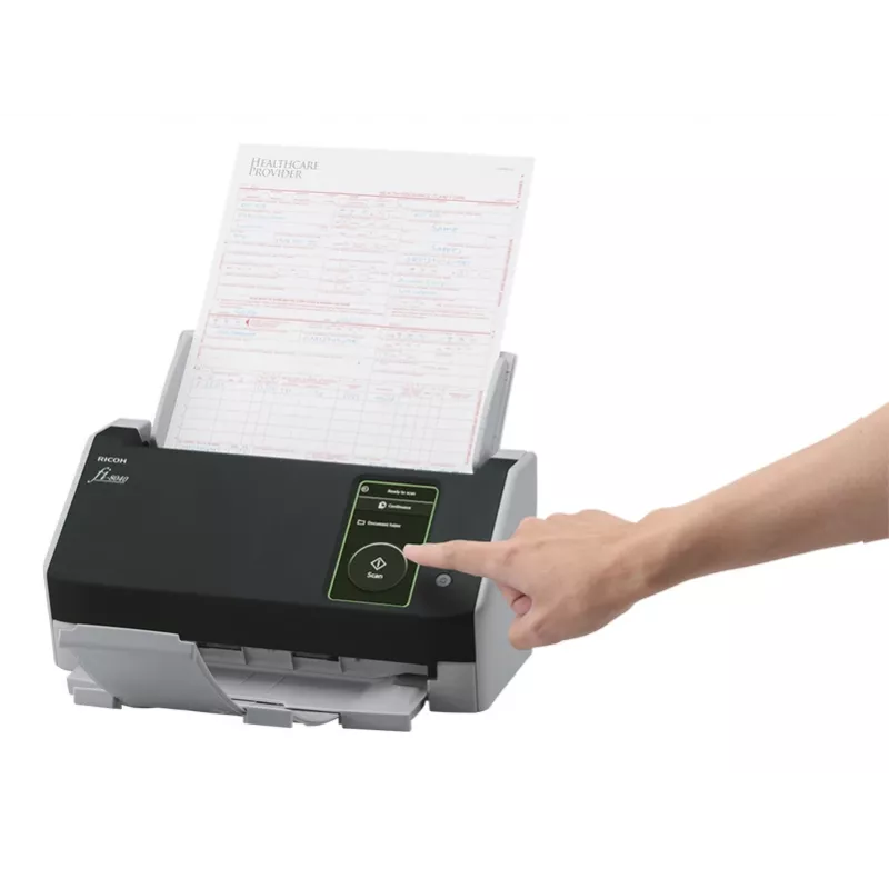 Ricoh fi-8040 ADF + manuālās padeves skeneris 600 x 600 DPI A4 Melns, Pelēks