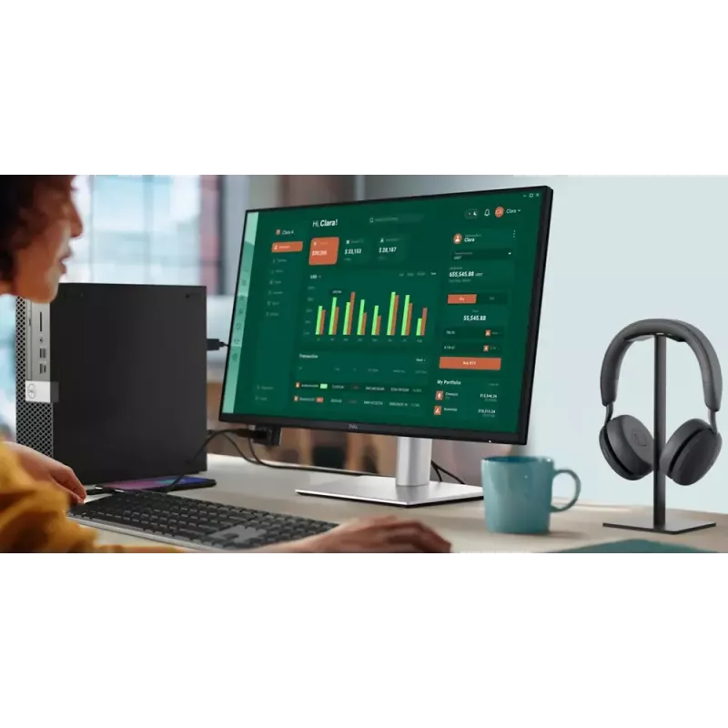 DELL Pro Plus P2425D datora monitors 61 cm (24 colli) 2560 x 1440 pikseļi Quad HD LCD Melns, Sudrabs