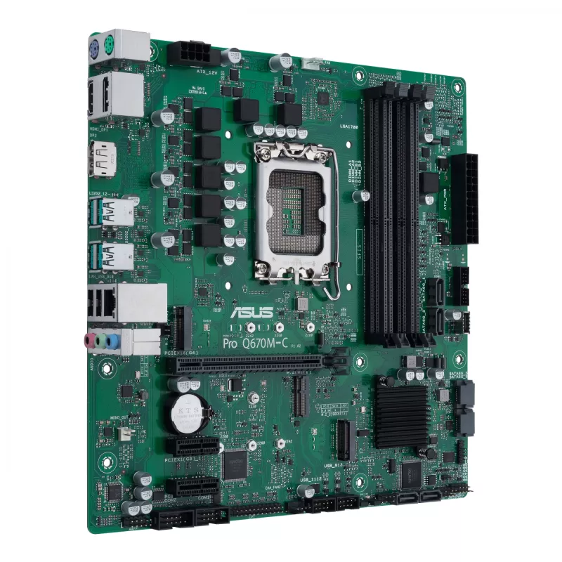 Mātesplate ASUS PRO Q670M-C-CSM Intel Q670 LGA 1700 micro ATX