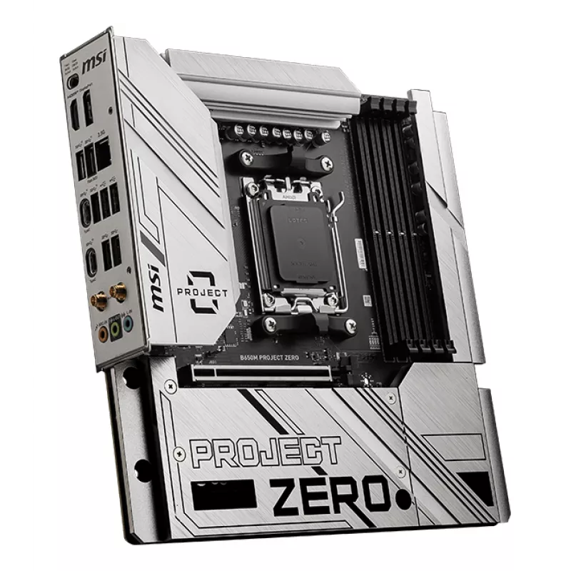 MSI B650M PROJECT ZERO mātesplate AMD B650 Ligzda Socket AM5 micro ATX