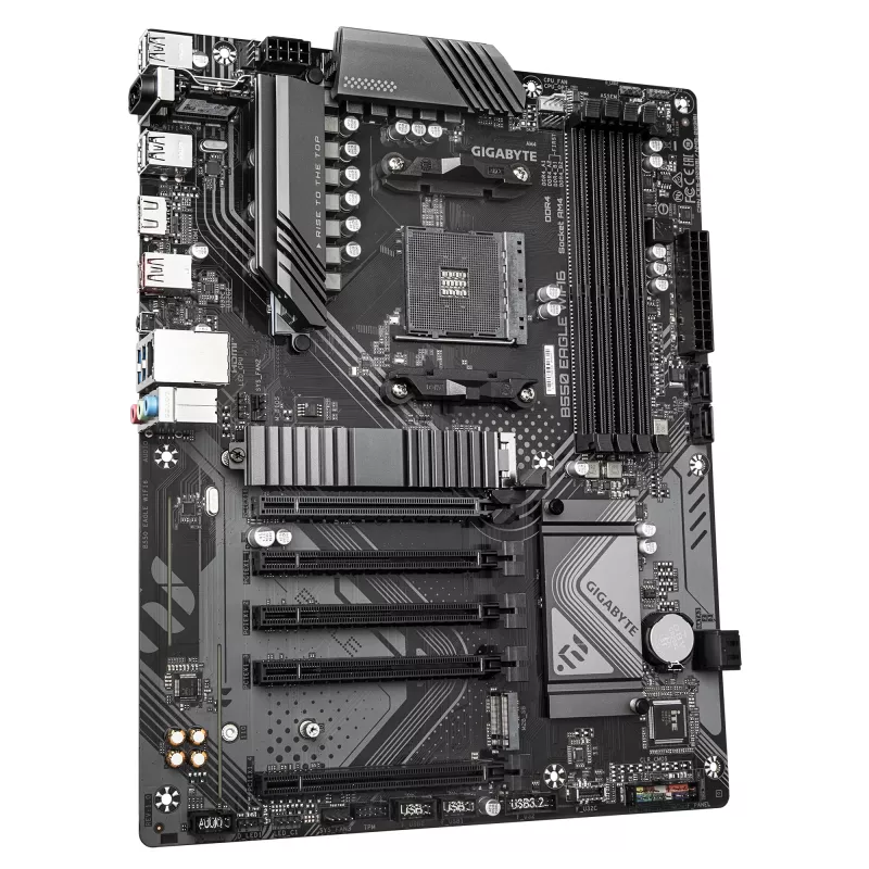 Mātesplate GIGABYTE B550 EAGLE WIFI6 ATX, AMD B550, Socket AM4, DDR4, 4x DIMM, 2x M.2, Wi‑Fi 6, Bluetooth 5.3