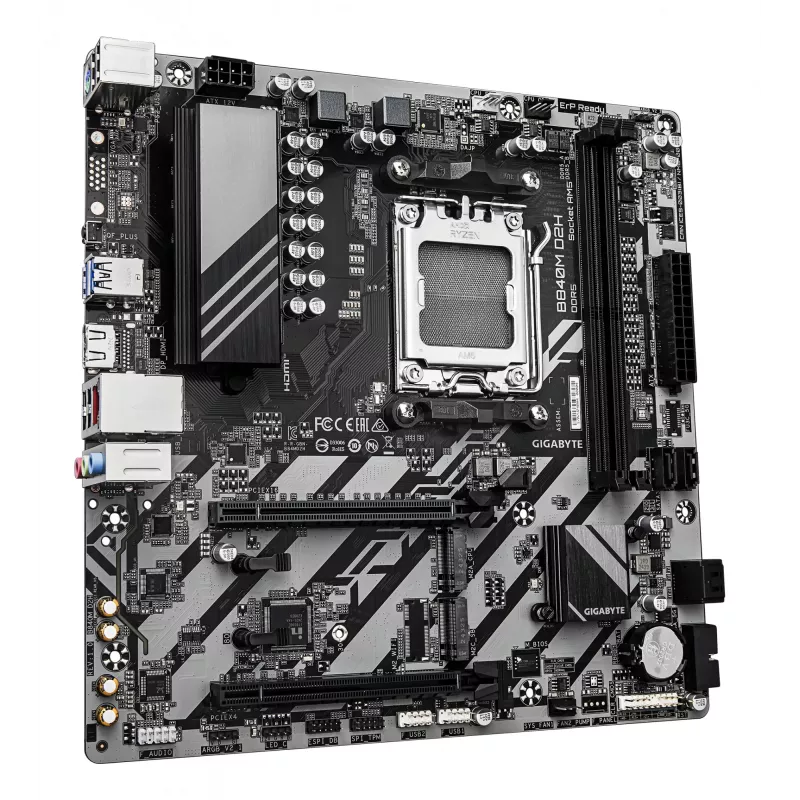 Mātesplate GIGABYTE B840M D2H, AMD Ryzen 9000, Socket AM5, Micro ATX
