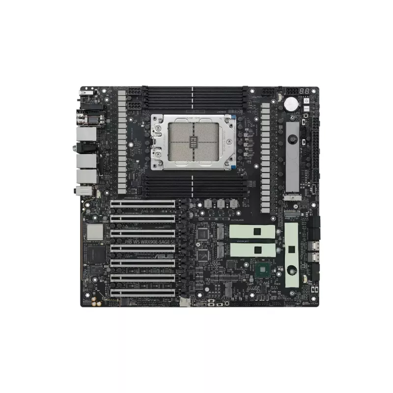 Mātesplate ASUS PRO WS WRX90E-SAGE SE, AMD WRX90 mikroshēmojums, Socket sTR5, EEB, 8x DDR5 DIMM, 7x PCIe x16 GEN5, 4x M.2, 2x USB4 GEN3X2