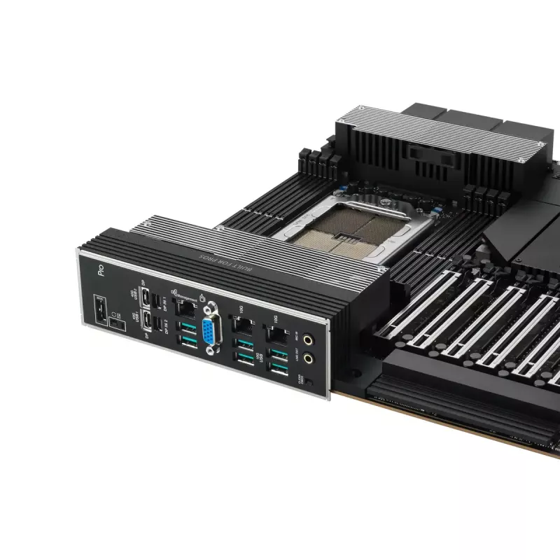 Mātesplate ASUS PRO WS WRX90E-SAGE SE, AMD WRX90 mikroshēmojums, Socket sTR5, EEB, 8x DDR5 DIMM, 7x PCIe x16 GEN5, 4x M.2, 2x USB4 GEN3X2