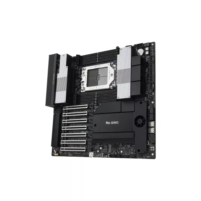 Mātesplate ASUS PRO WS WRX90E-SAGE SE, AMD WRX90 mikroshēmojums, Socket sTR5, EEB, 8x DDR5 DIMM, 7x PCIe x16 GEN5, 4x M.2, 2x USB4 GEN3X2