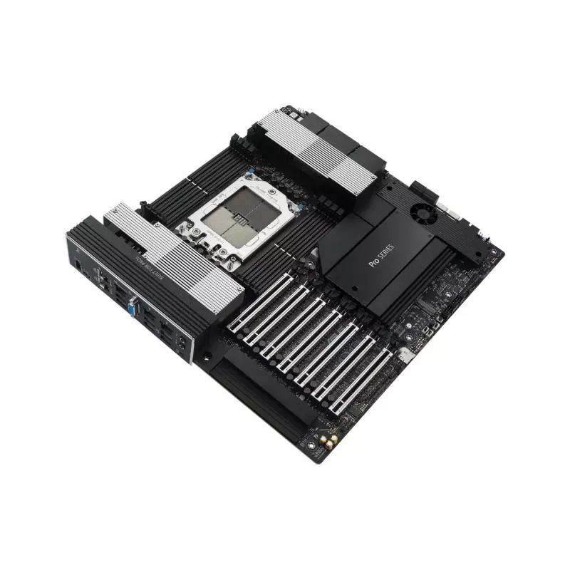 Mātesplate ASUS PRO WS WRX90E-SAGE SE, AMD WRX90 mikroshēmojums, Socket sTR5, EEB, 8x DDR5 DIMM, 7x PCIe x16 GEN5, 4x M.2, 2x USB4 GEN3X2