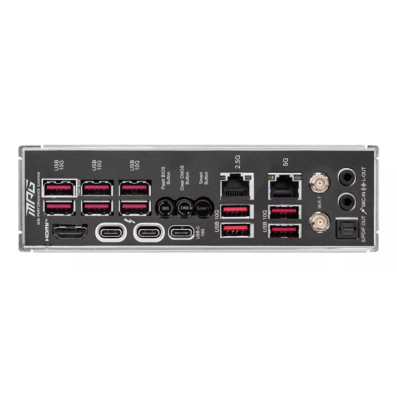 Mātesplate MSI MPG Z890 CARBON WIFI ATX — Intel LGA1851, Z890, DDR5, 4x DIMM, 5x M.2, Wi‑Fi 7, 2.5Gb LAN