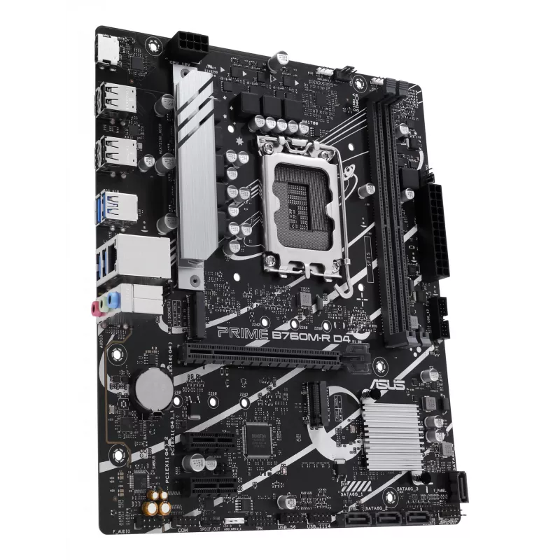 Mātesplate ASUS PRIME B760M-R D4 Intel B760 LGA 1700 micro ATX