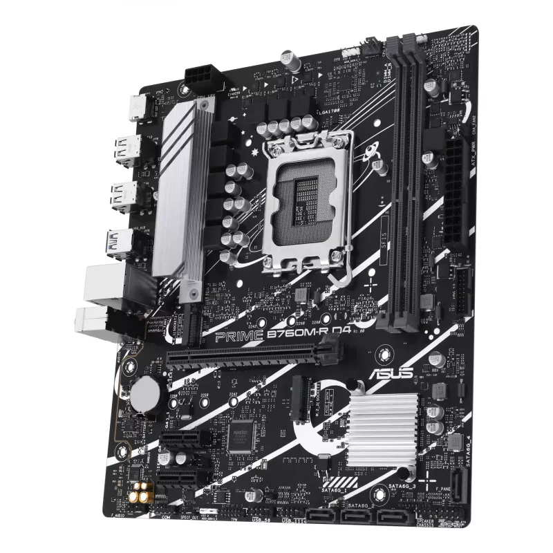 Mātesplate ASUS PRIME B760M-R D4 Intel B760 LGA 1700 micro ATX