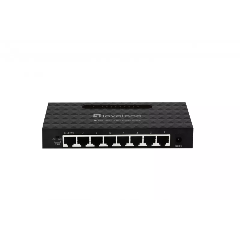 LevelOne GEU-0821 tīkla pārvaldāmais Gigabit Ethernet (10/100/1000) komutators