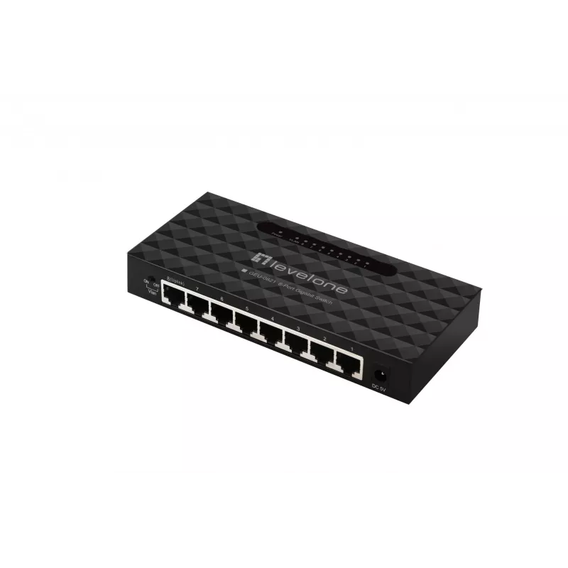 LevelOne GEU-0821 tīkla pārvaldāmais Gigabit Ethernet (10/100/1000) komutators