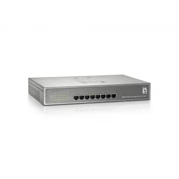 LevelOne 8 portu Gigabit PoE slēdzis, 802.3at/af PoE, 240W
