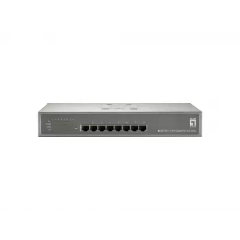 LevelOne 8-Portu Gigabit PoE Slēdzis, 802.3at/af PoE, 123.2W